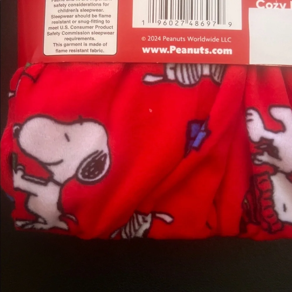 Peanuts Red and Green Snoopy Toddler Pajama Set